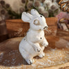 White Distressed Resin Bunny