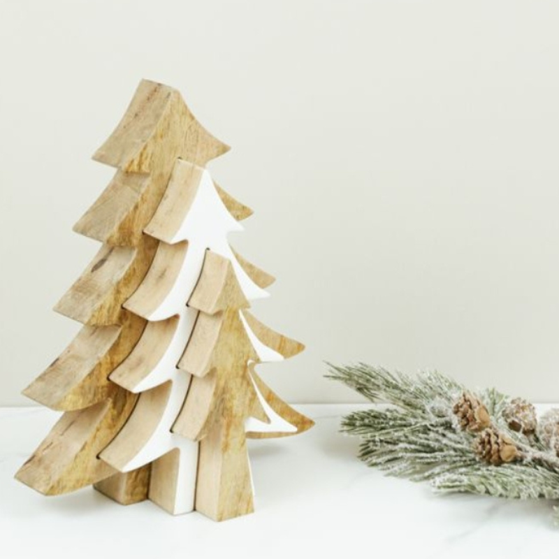 White Enamel Puzzle Tree