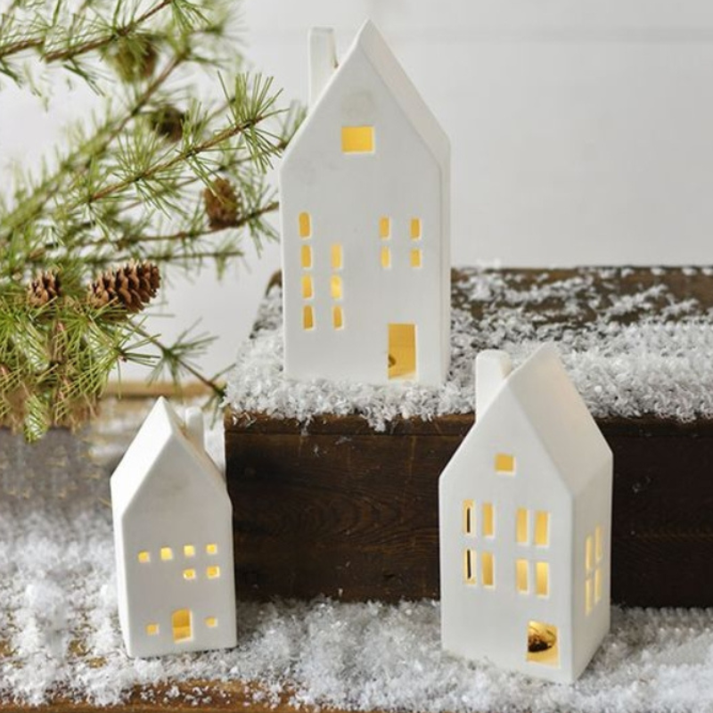 White LED Holiday House