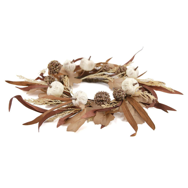 White Pumpkin & Oak Leaf