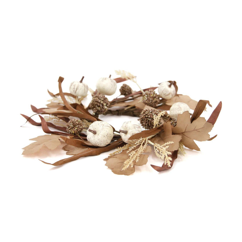 White Pumpkin & Oak Leaf