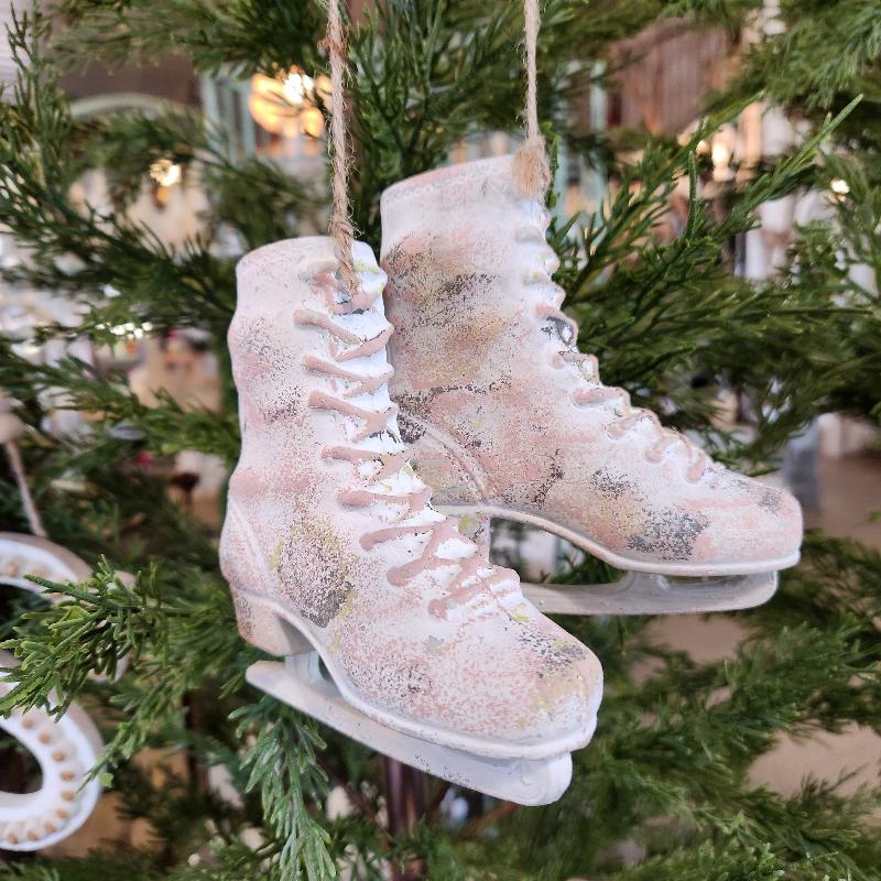 White Skates Ornament