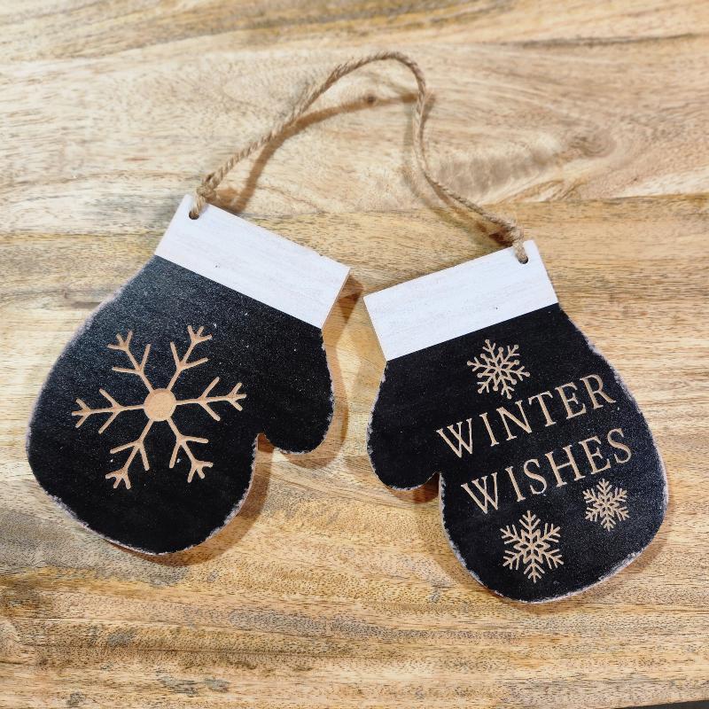 Winter Wishes Mitten Hanger