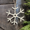 Wood Beaded Snowflake