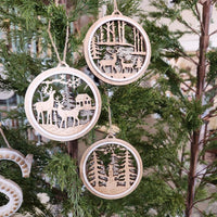 Wood Laser Cut Ornaments