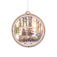 Wood Light Up Ornament