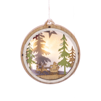 Wood Light Up Ornament