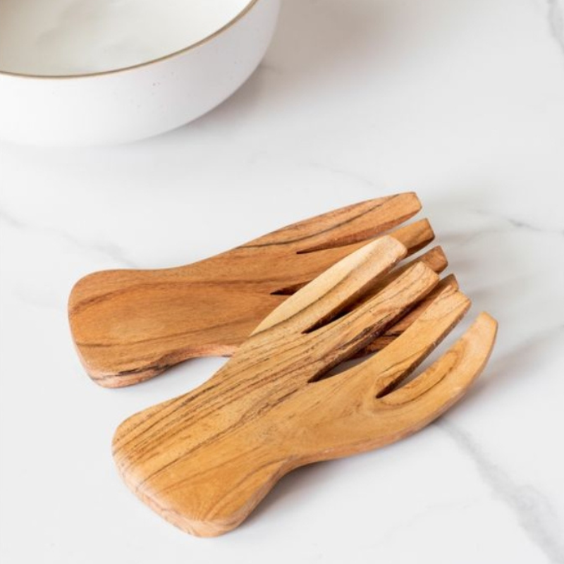 Wood Salad Server Set