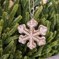 Wood Snowflake Ornament