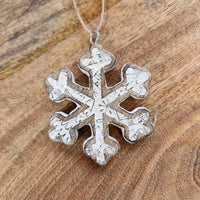 Wood Snowflake Ornament