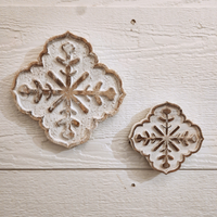 Wood Snowflake Plaque