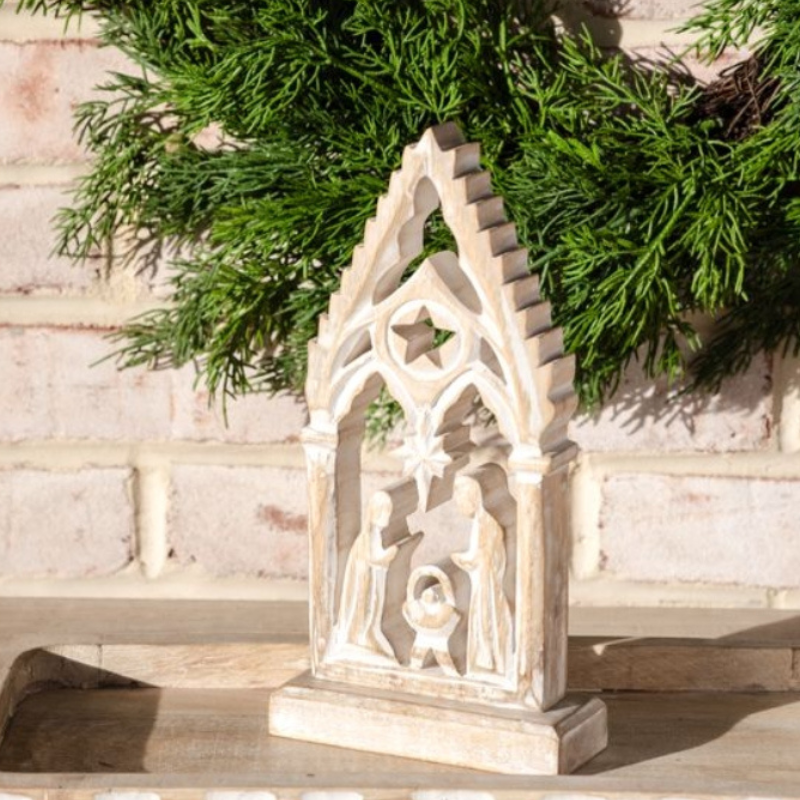 Wooden Arch Nativity