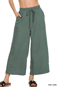 Woven Cropped Pants