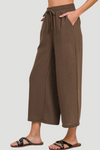 Woven Cropped Pants