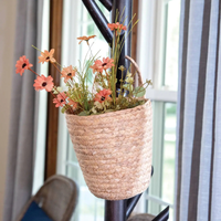 Woven Seagrass Wall Basket