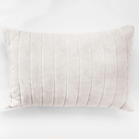Beige Velvet Pillow