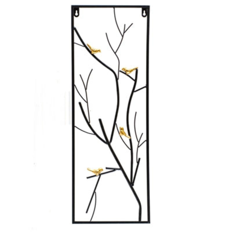 Gold Bird on Branches Decor