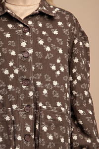 Brown Floral Jacket