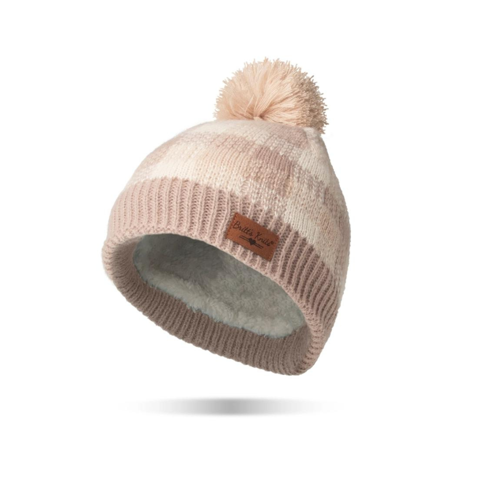 Buffalo Plaid Knit Hat
