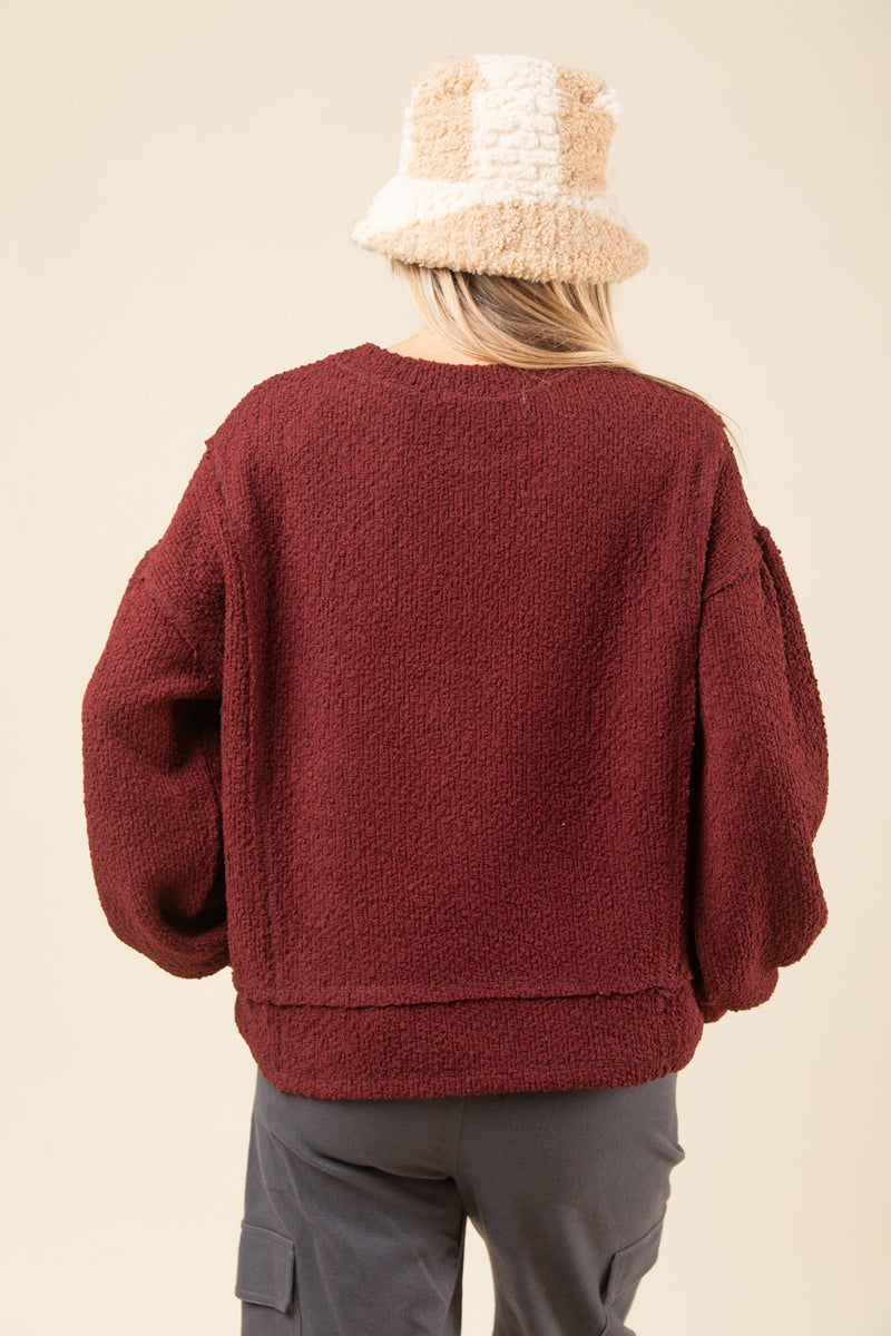 Burgundy Sweater