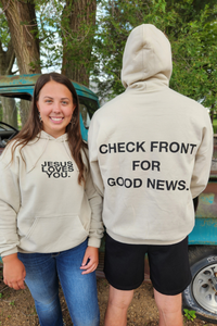 Check Front Hoodie