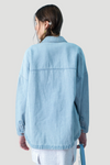 Denim Rounded Hem Jacket