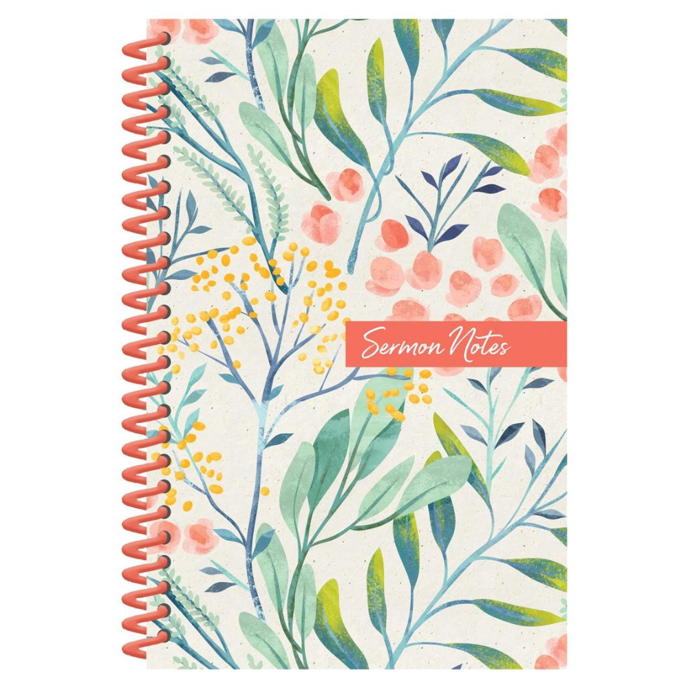 Floral Sermon Notes Journal