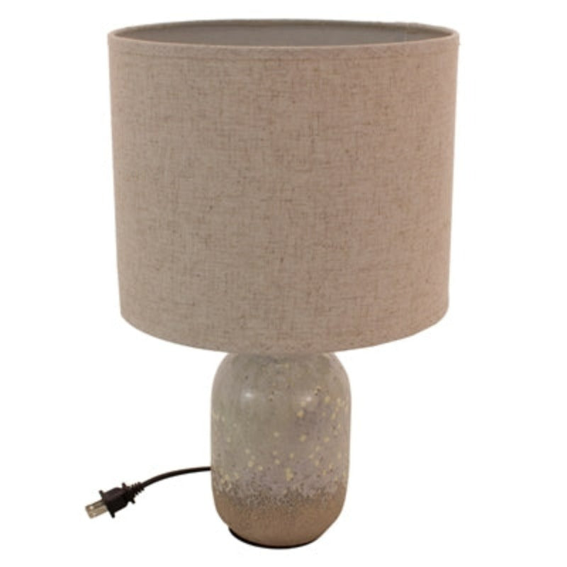 glazed-earthen lamp