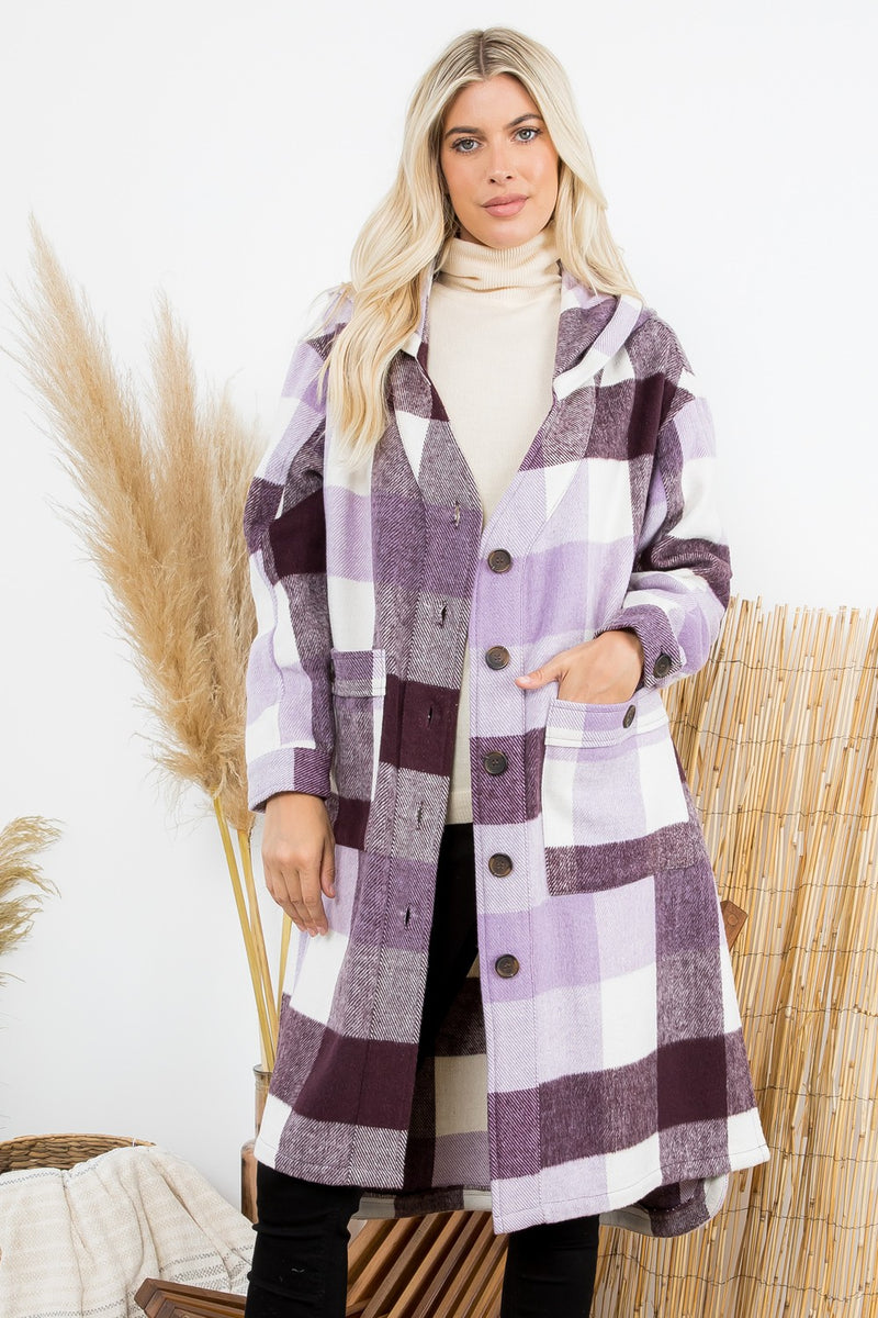 Plaid Duster Coat