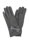 Houndstooth Bow Gloves