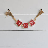 Joy Block Garland