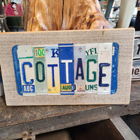 License Plate Sign