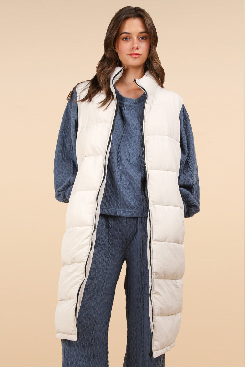 Long Puffer Vest