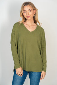 Long Sleeve V-Neck Top