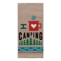 Camping Tea Towel