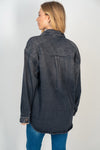 Mineral Wash Denim Shacket