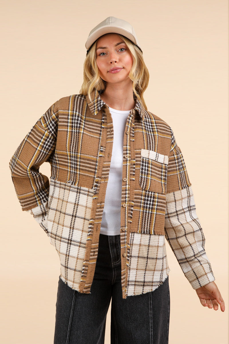 Mixed Plaid Shacket