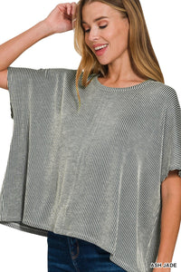 Oversized Ribbed Tee