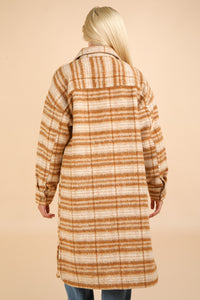 Plaid Long Shacket