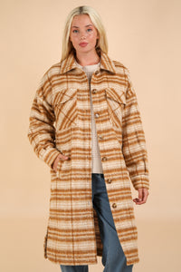 Plaid Long Shacket