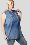 Denim Sleeveless Top