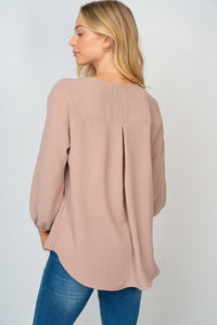 Plus Long Sleeve Blouse