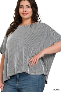 Oversized Ribbed Tee