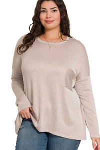 Ribbed Long Sleeve Top