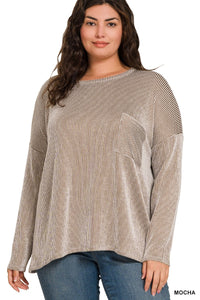 Ribbed Long Sleeve Top