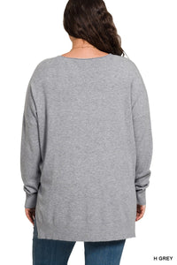 Plus V-Neck Sweater