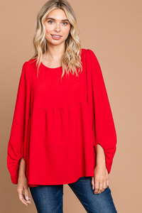 Red Babydoll Top