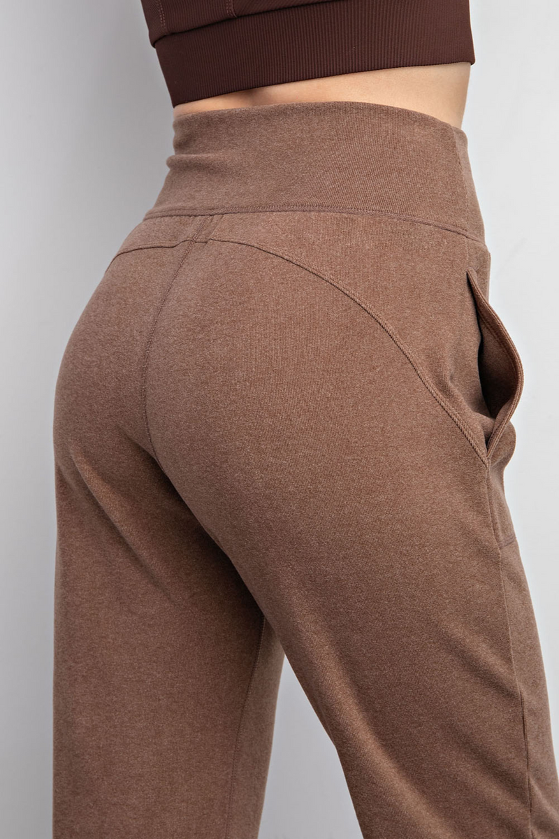 Ribbed Brushed Joggers