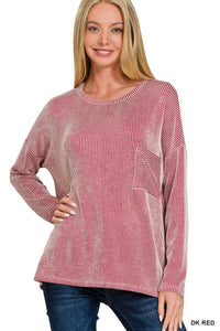 Ribbed Long Sleeve Top