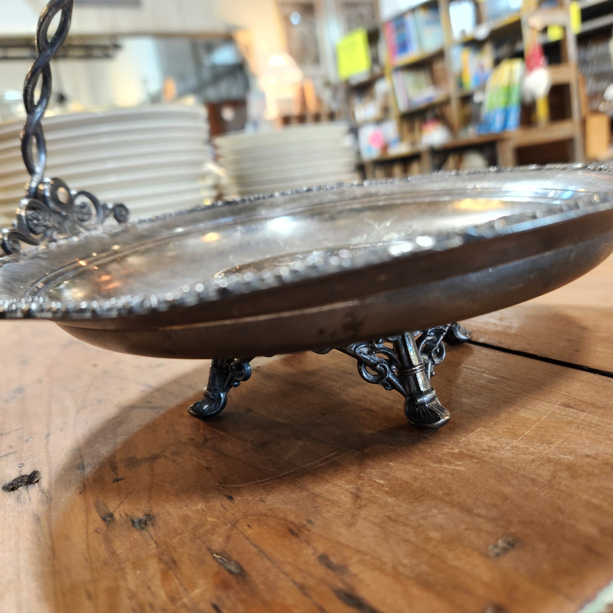 Antique Silver Bridal Basket